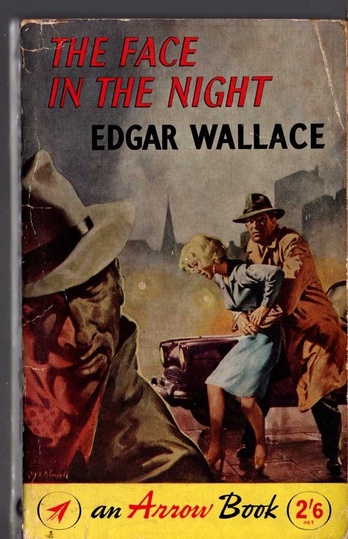 Edgar Wallace  THE FACE IN THE NIGHT front book cover image