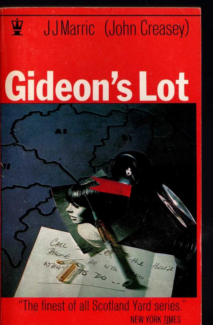 J.J. Marric  GIDEON'S LOT front book cover image