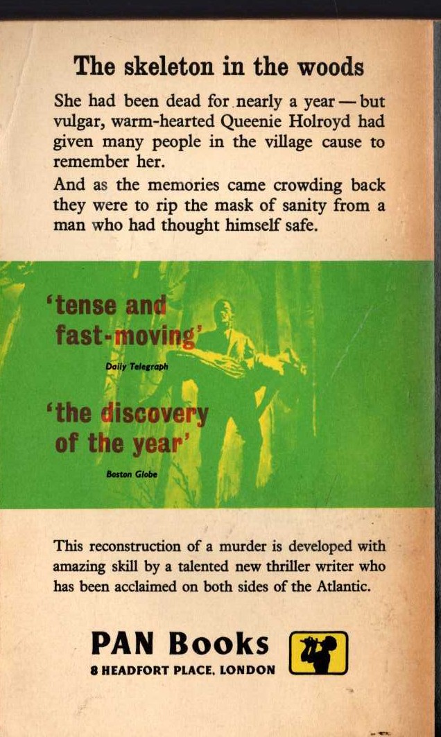 Charity Blackstock  THE WOMAN IN THE WOODS magnified rear book cover image