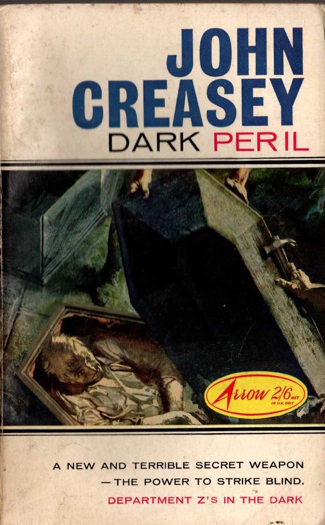 John Creasey  DARK PERIL (Department 'Z') front book cover image