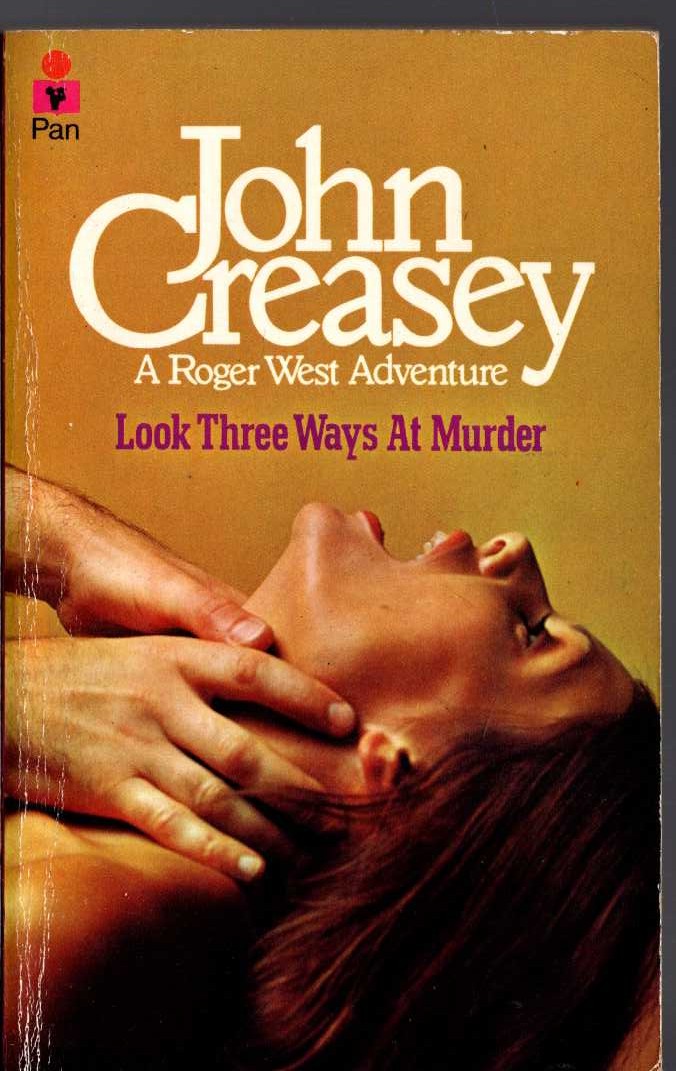 John Creasey  LOOK THREE WAYS AT MURDER front book cover image