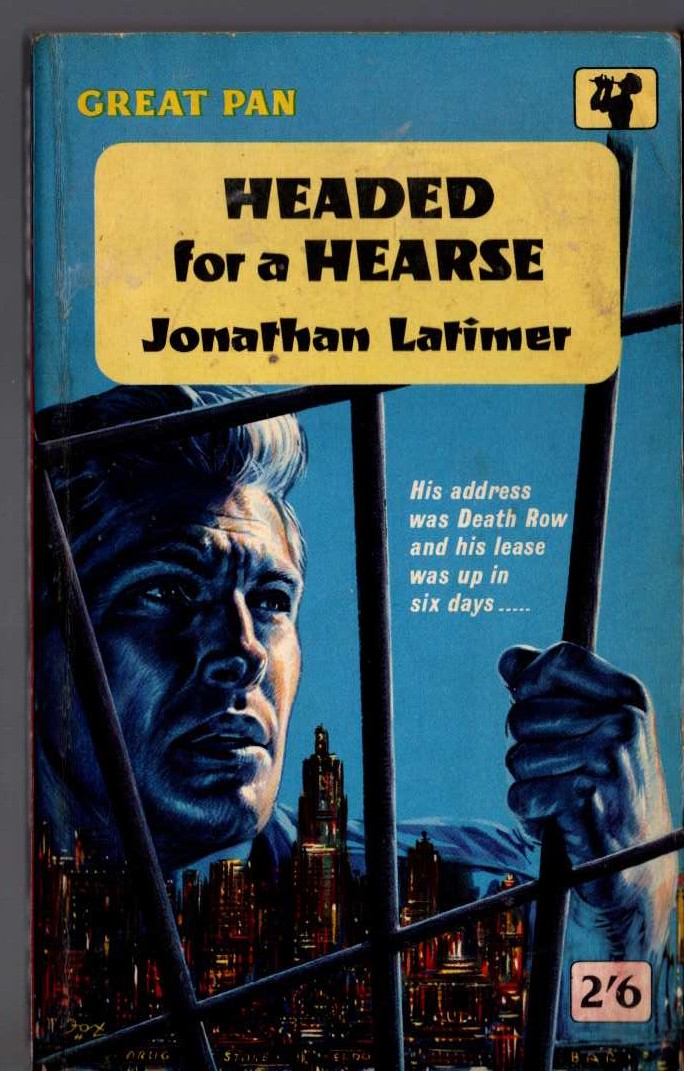 Jonathan Latimer  HEADED FOR A HEARSE front book cover image