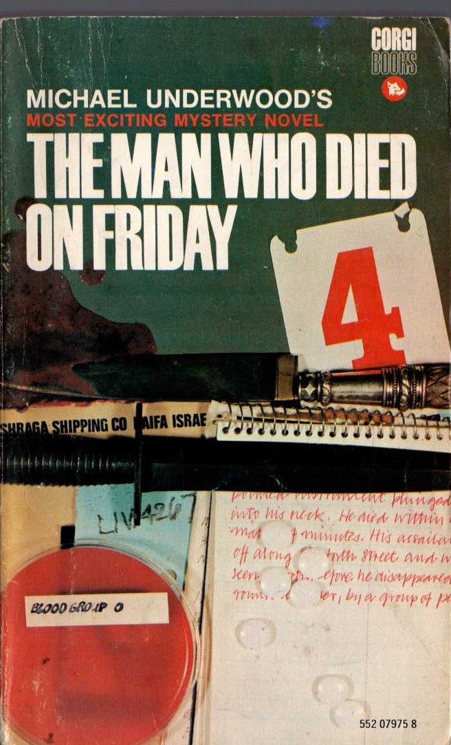 Michael Underwood  THE MAN WHO DIED ON FRIDAY front book cover image