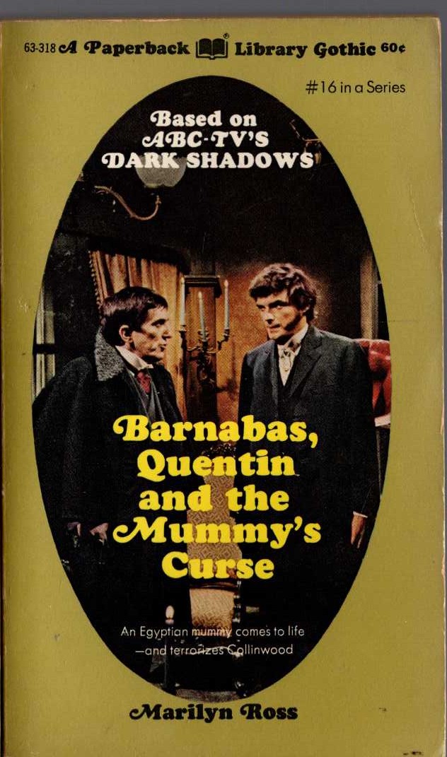 Marilyn Ross  BARNABAS, QUENTIN AND THE MUMMY'S CURSE front book cover image