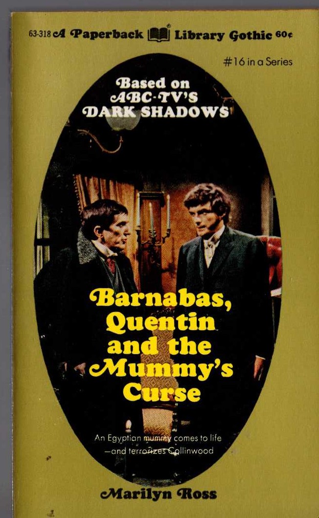 Marilyn Ross  BARNABAS, QUENTIN AND THE MUMMY'S CURSE front book cover image