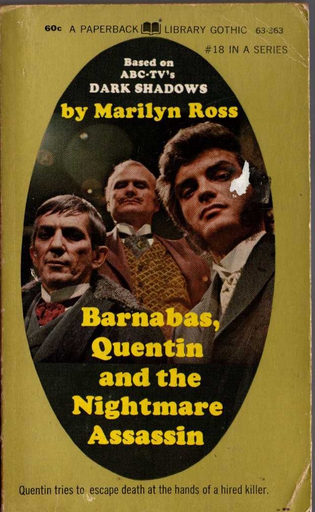 Marilyn Ross  BARNABAS, QUENTIN AND THE NIGHTMARE ASSASSIN front book cover image