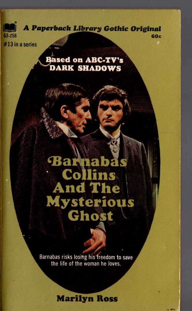 Marilyn Ross  BARNABAS COLLINS AND THE MYSTERIOUS GHOST front book cover image