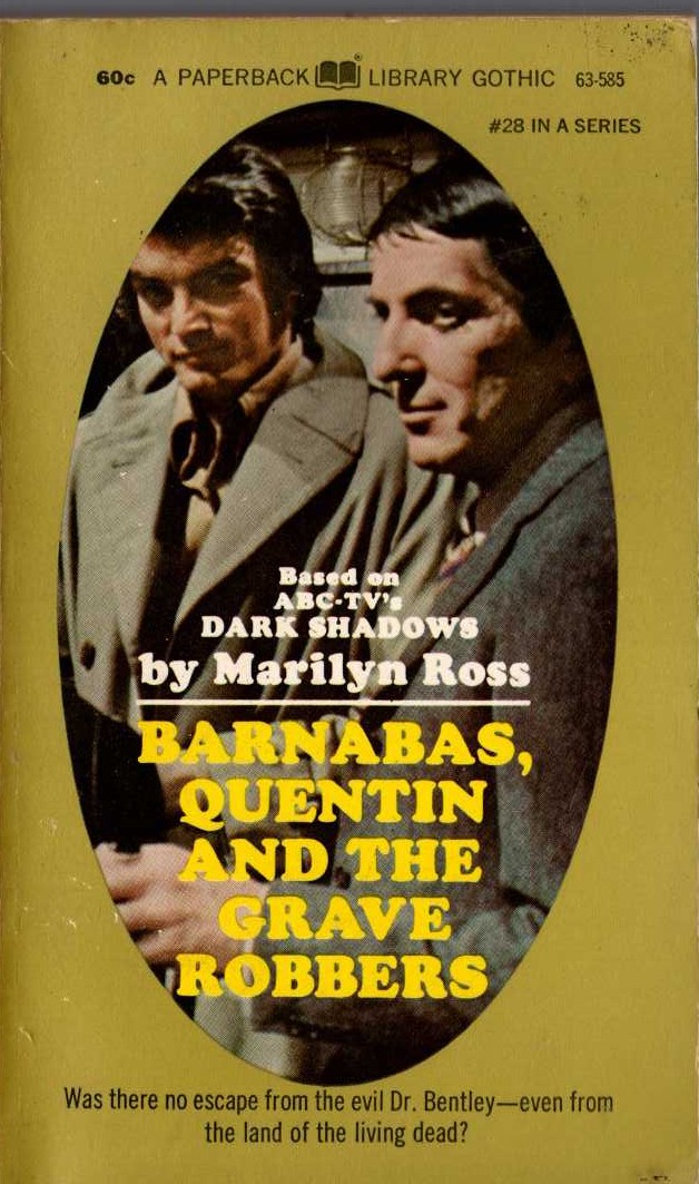 Marilyn Ross  BARNABAS, QUENTIN AND THE GRAVE ROBBERS front book cover image