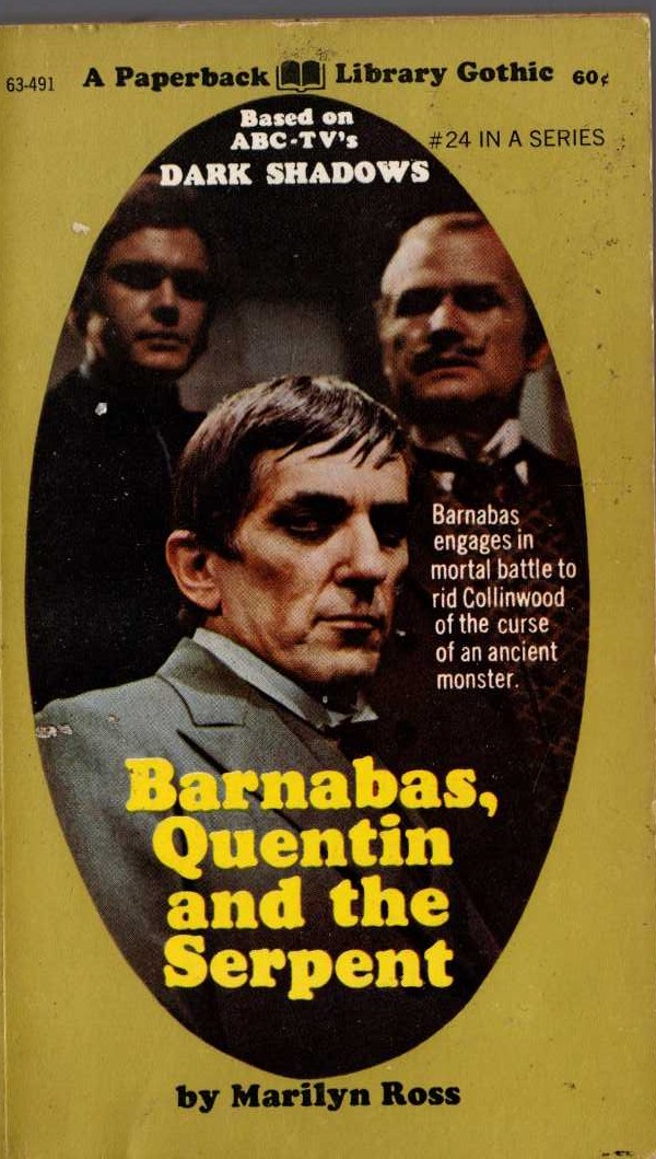 Marilyn Ross  BARNABAS, QUENTIN AND THE SERPENT front book cover image