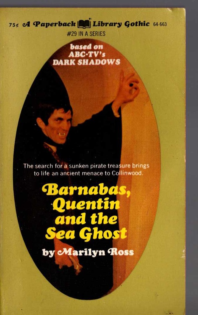 Marilyn Ross  BARNABAS, QUENTIN AND THE SEA GHOST front book cover image