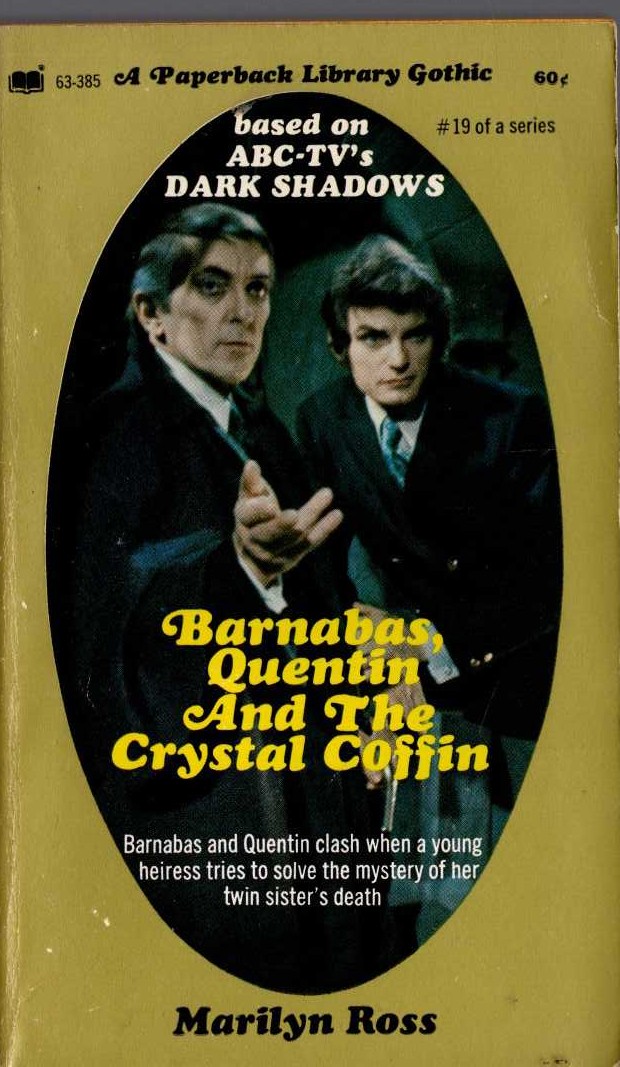 Marilyn Ross  BARNABAS, QUENTIN AND THE CRYSTAL COFFIN front book cover image