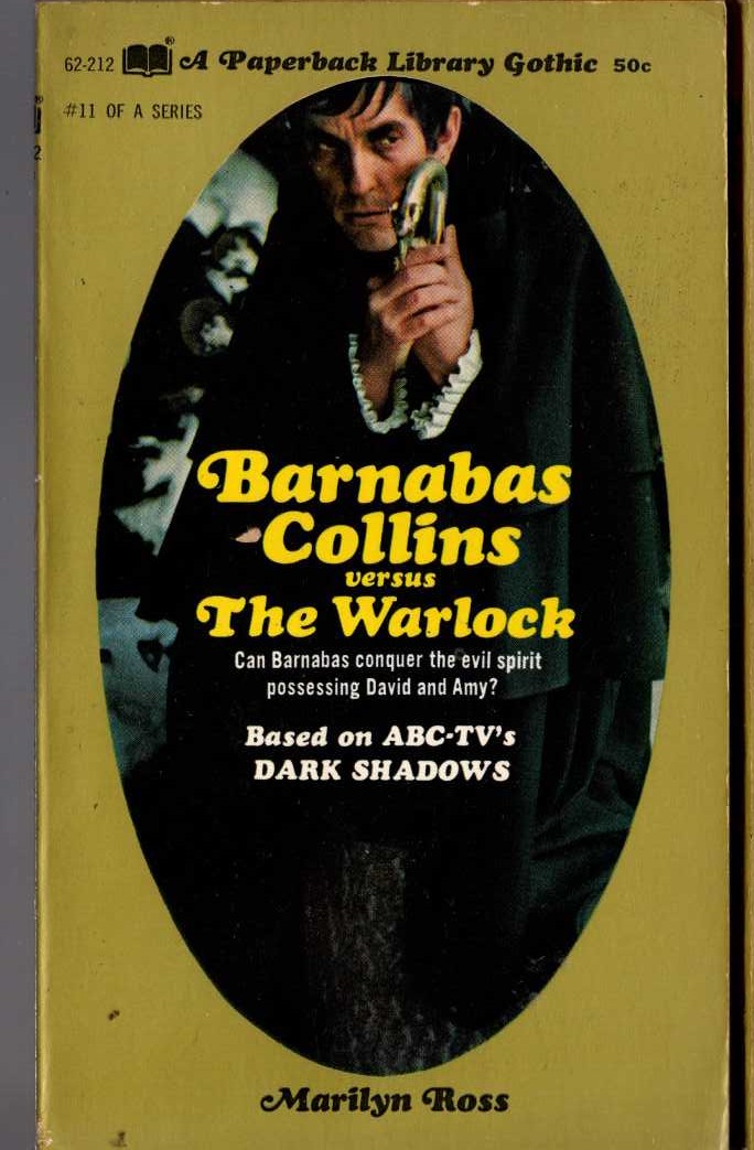 Marilyn Ross  BARNABAS COLLINS VERSUS WARLOCK front book cover image