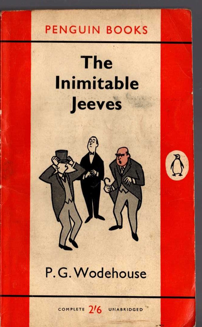 P.G. Wodehouse  THE INIMITABLE JEEVES front book cover image