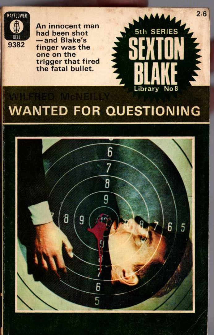 Wilfred McNeilly  WANTED FOR QUESTIONING (Sexton Blake) front book cover image