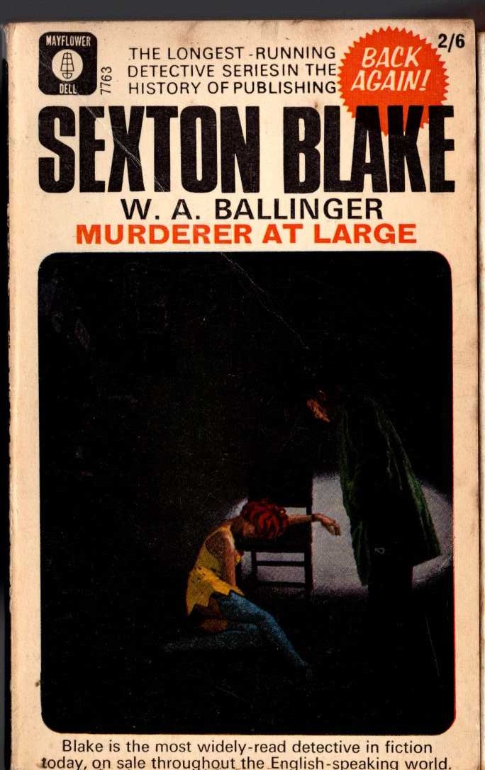 W.A. Ballinger  MURDERER AT LARGE (Sexton Blake) front book cover image