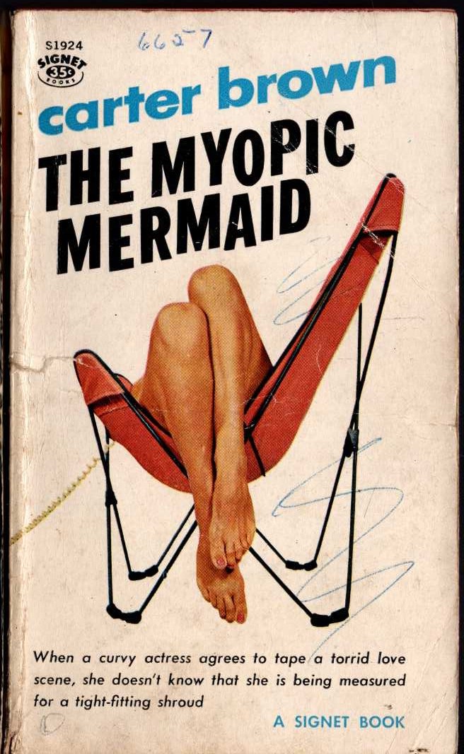 Carter Brown  THE MYOPIC MERMAID front book cover image