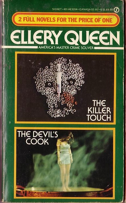 Ellery Queen  THE KILLER TOUCH and THE DEVIL'S COOK front book cover image