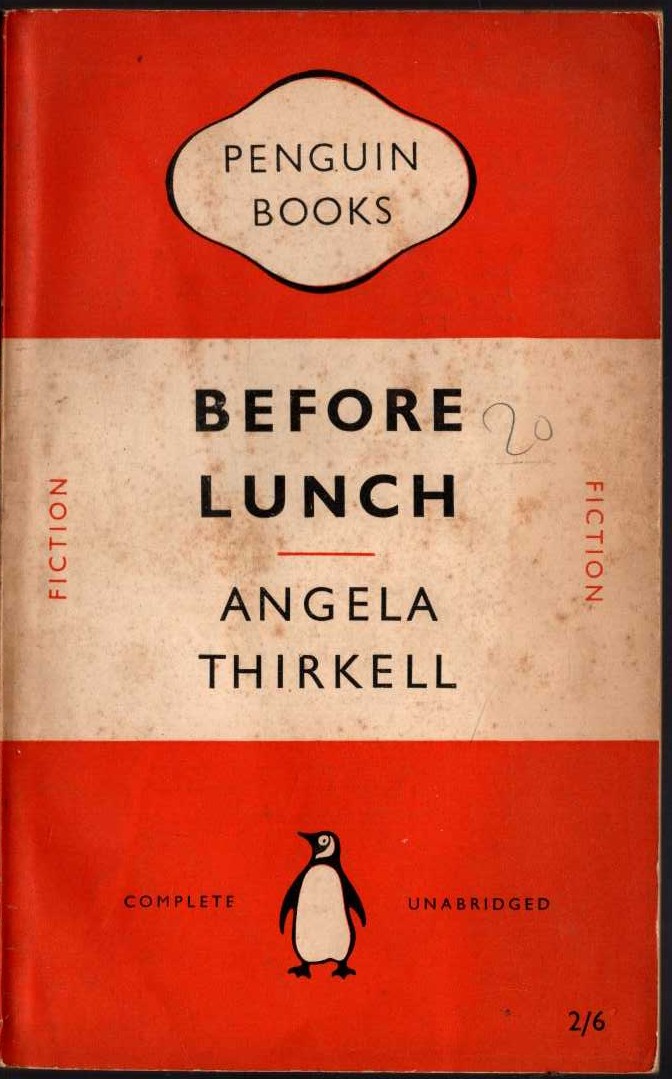 Angela Thirkell  BEFORE LUNCH front book cover image