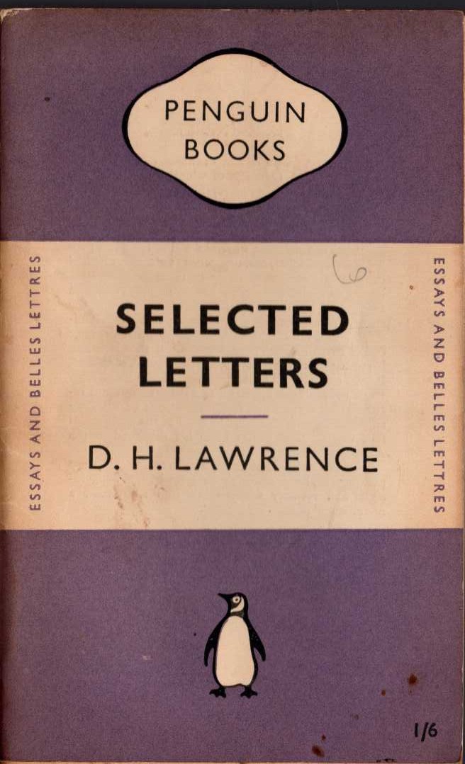 (D.H.Lawrence non-fiction) SELECTED LETTERS front book cover image