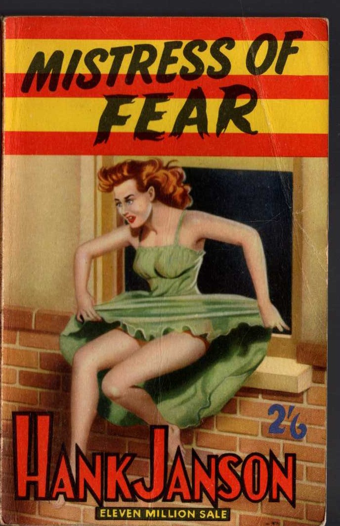 Hank Janson  MISTRESS OF FEAR front book cover image