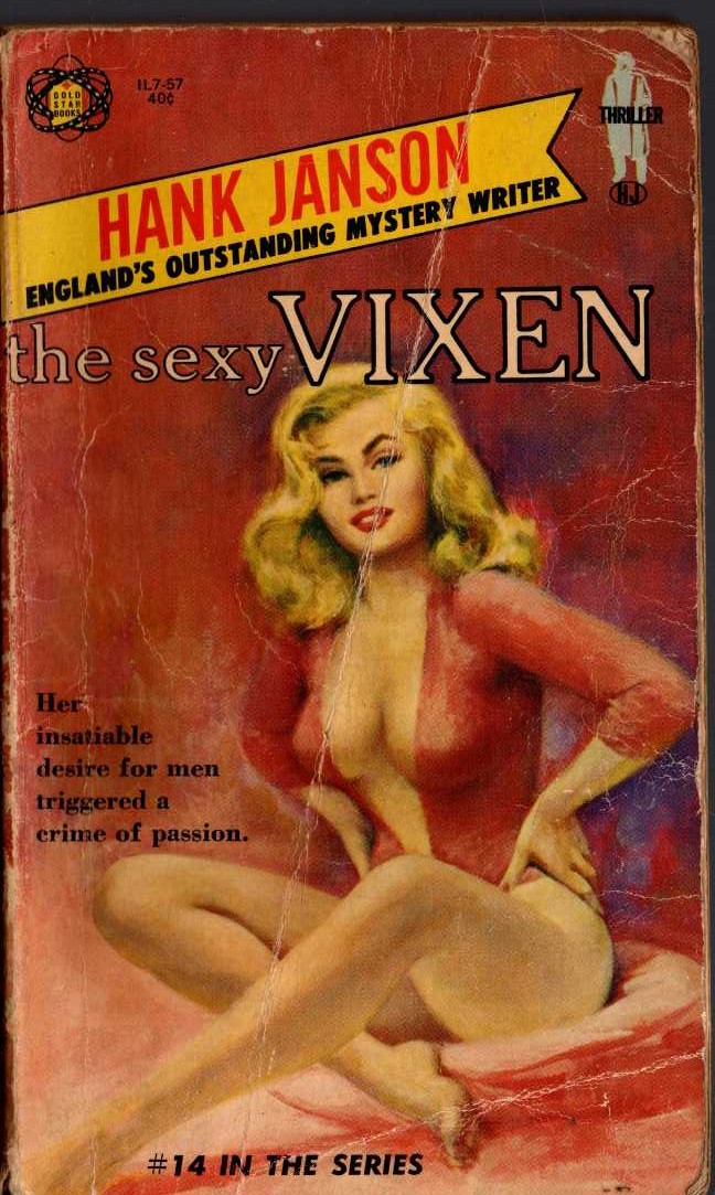 Hank Janson  THE SEXY VIXEN front book cover image