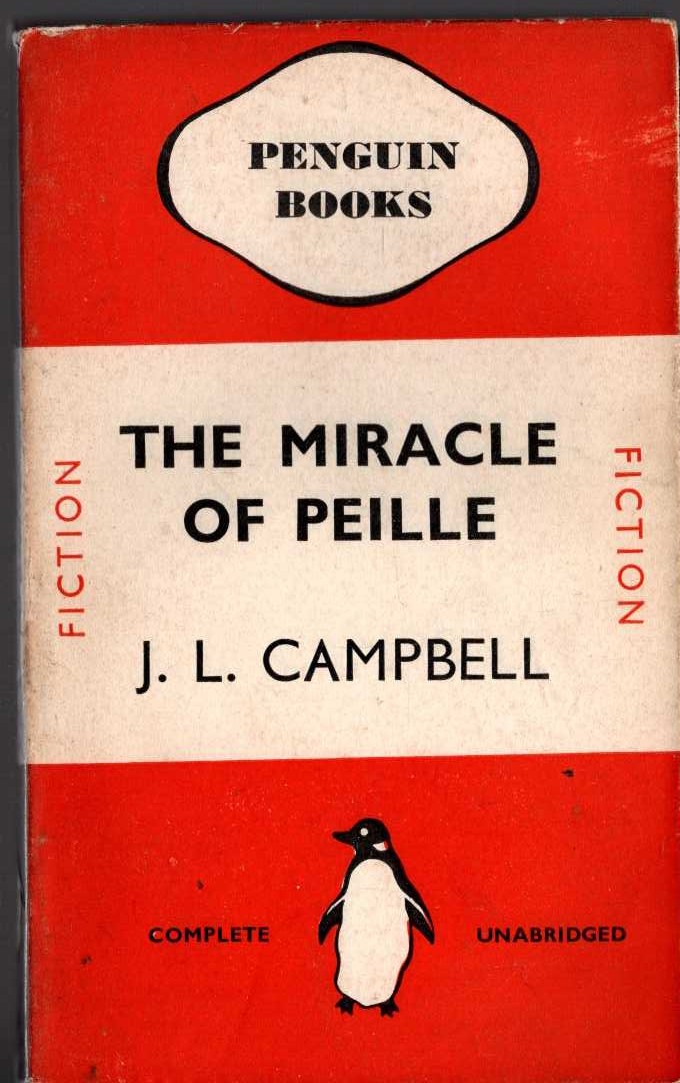 J.L. Campbell  THE MIRACLE OF PEILLE front book cover image