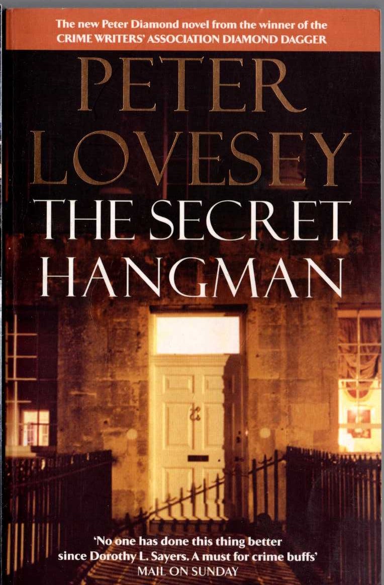 Peter Lovesey  THE SECRET HANGMAN front book cover image