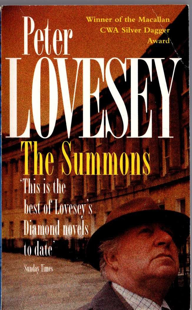 Peter Lovesey  THE SUMMONS front book cover image