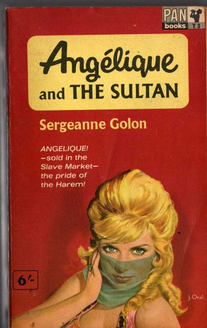 Sergeanne Golon  ANGELIQUE AND THE SULTAN front book cover image