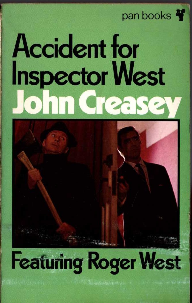 John Creasey  ACCIDENT FOR INSPECTOR WEST front book cover image