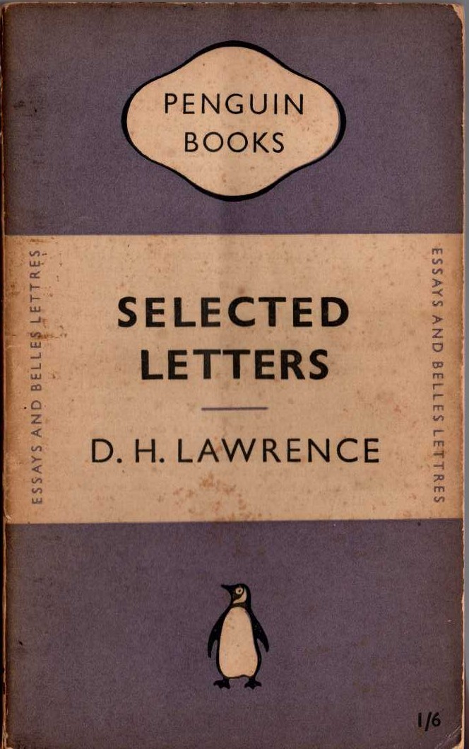 D.H. Lawrence  SELECTED LETTERS front book cover image