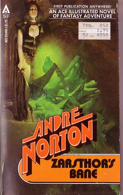 Andre Norton  ZARSTHOR'S BANE front book cover image