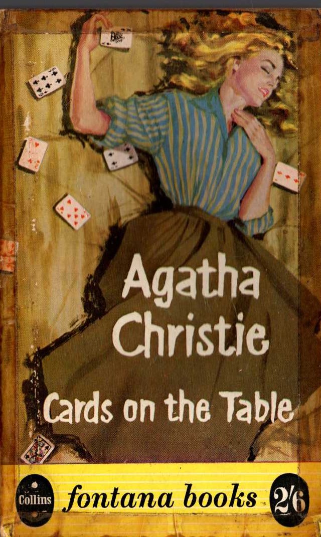 Agatha Christie  CARDS ON THE TABLE front book cover image