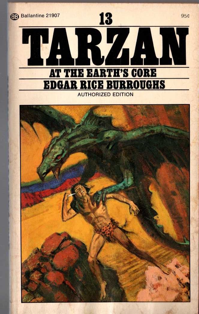 Edgar Rice Burroughs  TARZAN AT THE EARTH'S CORE front book cover image