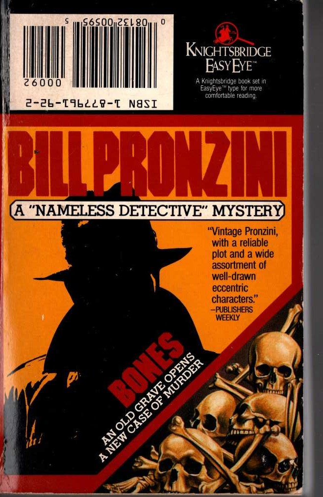 Bill Pronzini  LABYRINTH and BONES (Double volume) magnified rear book cover image