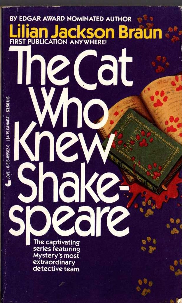 Lilian Jackson Braun  THE CAT WHO KNEW SHAKESPEARE front book cover image