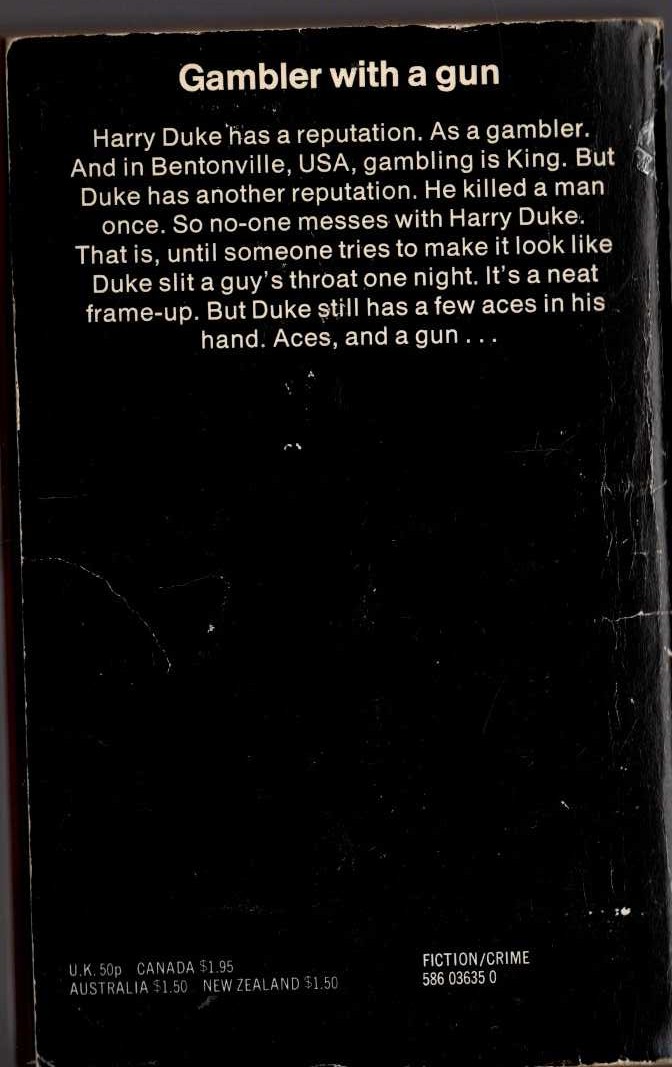 James Hadley Chase  JUST THE WAY IT IS magnified rear book cover image