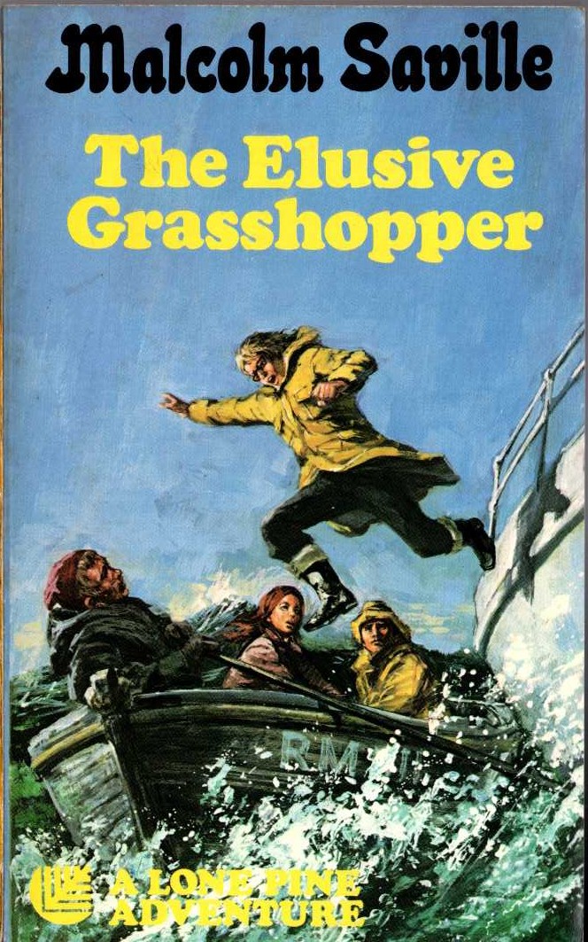 Malcolm Saville  THE ELUSIVE GRASSHOPPER front book cover image