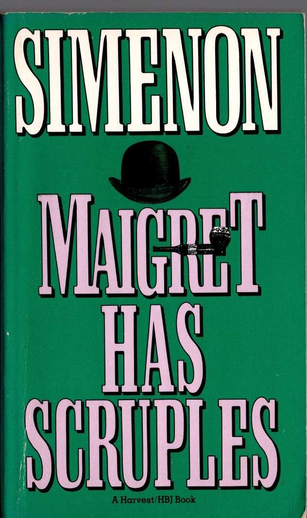 Georges Simenon  MAIGRET HAS SCRUPLES front book cover image