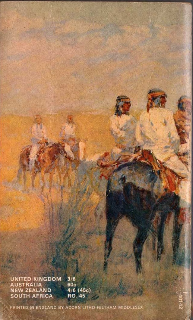 Zane Grey  DESERT HERITAGE magnified rear book cover image